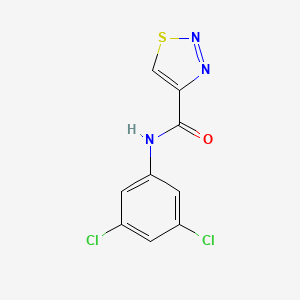 molecular formula C9H5Cl2N3OS B2641931 N-(3,5-dichlorophenyl)-1,2,3-thiadiazole-4-carboxamide CAS No. 252949-84-1