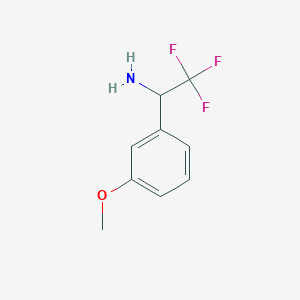 B2641970 2,2,2-Trifluoro-1-(3-methoxyphenyl)ethanamine CAS No. 856758-72-0