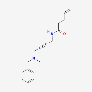 N-(4-(benzyl(methyl)amino)but-2-yn-1-yl)pent-4-enamide