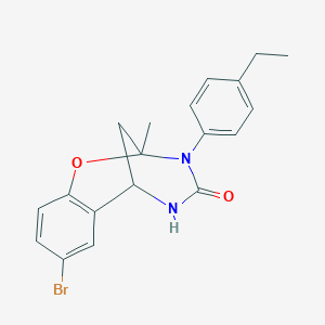 molecular formula C19H19BrN2O2 B2641979 4-Bromo-10-(4-ethylphenyl)-9-methyl-8-oxa-10,12-diazatricyclo[7.3.1.0^{2,7}]trideca-2,4,6-trien-11-one CAS No. 688343-36-4