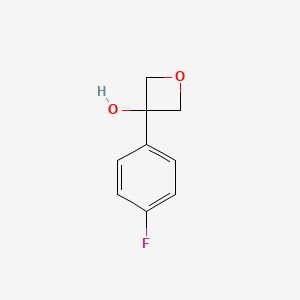 molecular formula C9H9FO2 B2641986 3-(4-氟苯基)氧杂环-3-醇 CAS No. 1379812-16-4