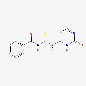 N-benzoyl-N'-(2-hydroxy-4-pyrimidinyl)thiourea