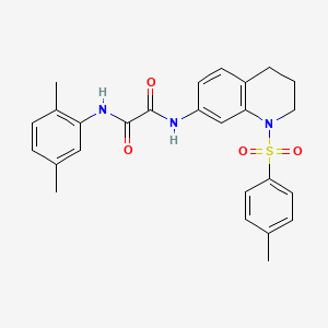 molecular formula C26H27N3O4S B2641992 N1-(2,5-二甲苯基)-N2-(1-甲苯磺酰基-1,2,3,4-四氢喹啉-7-基)草酰胺 CAS No. 898414-00-1