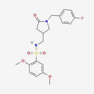 N-((1-(4-fluorobenzyl)-5-oxopyrrolidin-3-yl)methyl)-2,5-dimethoxybenzenesulfonamide