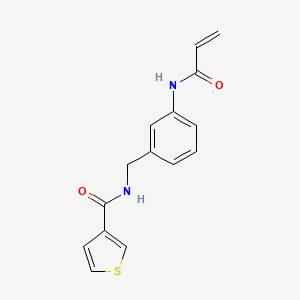 N-[[3-(Prop-2-enoylamino)phenyl]methyl]thiophene-3-carboxamide