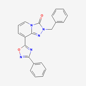 2-benzyl-8-(3-phenyl-1,2,4-oxadiazol-5-yl)-2H,3H-[1,2,4]triazolo[4,3-a]pyridin-3-one