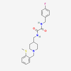 N1-(4-fluorobenzyl)-N2-((1-(2-(methylthio)benzyl)piperidin-4-yl)methyl)oxalamide