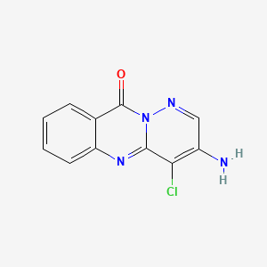 molecular formula C11H7ClN4O B2642010 3-Amino-4-chloropyridazino[6,1-b]quinazolin-10-one CAS No. 819798-04-4