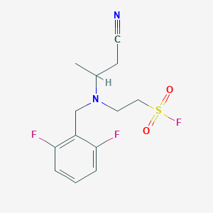 2-[1-Cyanopropan-2-yl-[(2,6-difluorophenyl)methyl]amino]ethanesulfonyl fluoride