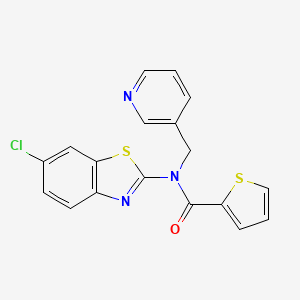 N-(6-chlorobenzo[d]thiazol-2-yl)-N-(pyridin-3-ylmethyl)thiophene-2-carboxamide