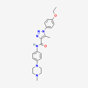 1-(4-ethoxyphenyl)-5-methyl-N-(4-(4-methylpiperazin-1-yl)phenyl)-1H-1,2,3-triazole-4-carboxamide
