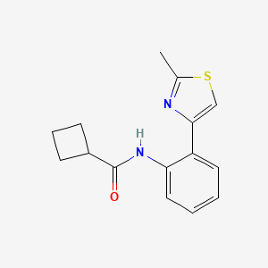 N-(2-(2-methylthiazol-4-yl)phenyl)cyclobutanecarboxamide