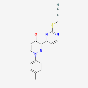 1-(4-methylphenyl)-3-[2-(2-propynylsulfanyl)-4-pyrimidinyl]-4(1H)-pyridazinone