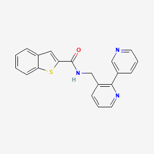 N-([2,3'-bipyridin]-3-ylmethyl)benzo[b]thiophene-2-carboxamide