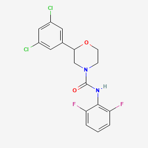 2-(3,5-dichlorophenyl)-N-(2,6-difluorophenyl)morpholine-4-carboxamide