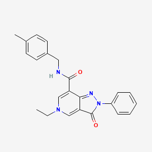 5-ethyl-N-(4-methylbenzyl)-3-oxo-2-phenyl-3,5-dihydro-2H-pyrazolo[4,3-c]pyridine-7-carboxamide