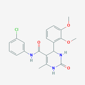 N-(3-chlorophenyl)-4-(2,3-dimethoxyphenyl)-6-methyl-2-oxo-1,2,3,4-tetrahydropyrimidine-5-carboxamide