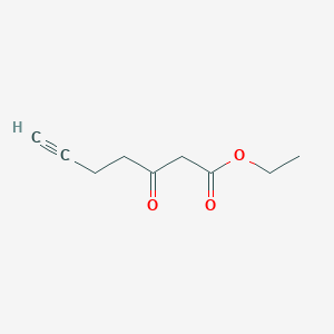 molecular formula C9H12O3 B2642098 Ethyl 3-oxo-6-heptyneoate CAS No. 35116-07-5