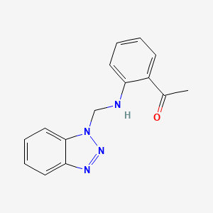 1-{2-[(1H-benzotriazol-1-ylmethyl)amino]phenyl}ethanone