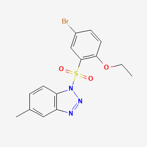 1-(5-Bromo-2-ethoxyphenyl)sulfonyl-5-methylbenzotriazole