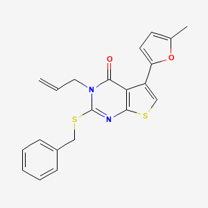 2-Benzylsulfanyl-5-(5-methylfuran-2-yl)-3-prop-2-enylthieno[2,3-d]pyrimidin-4-one
