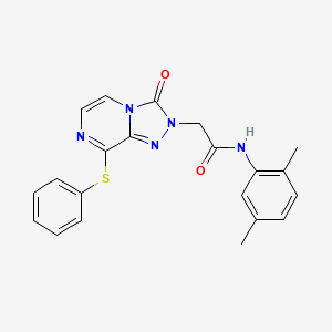 N-(2,5-dimethylphenyl)-2-(3-oxo-8-(phenylthio)-[1,2,4]triazolo[4,3-a]pyrazin-2(3H)-yl)acetamide