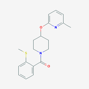 molecular formula C19H22N2O2S B2642118 (4-((6-Methylpyridin-2-yl)oxy)piperidin-1-yl)(2-(methylthio)phenyl)methanone CAS No. 1797958-84-9