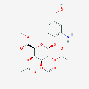 molecular formula C20H25NO11 B2642122 MAC glucuronide linker-2 CAS No. 229977-57-5
