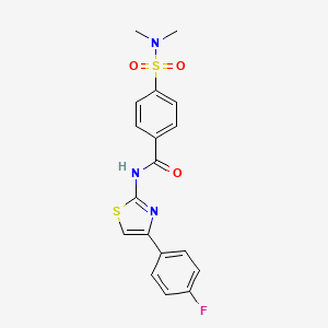 4-(dimethylsulfamoyl)-N-[4-(4-fluorophenyl)-1,3-thiazol-2-yl]benzamide