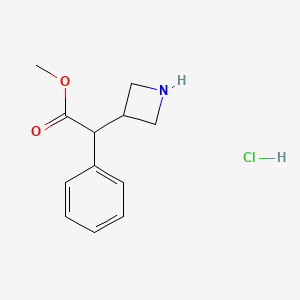 Methyl 2-(azetidin-3-yl)-2-phenylacetate;hydrochloride