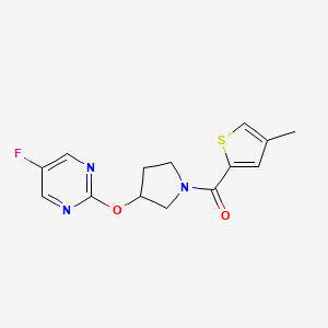 (3-((5-Fluoropyrimidin-2-yl)oxy)pyrrolidin-1-yl)(4-methylthiophen-2-yl)methanone
