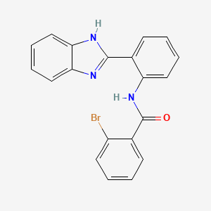 molecular formula C20H14BrN3O B2642156 N-(2-(1H-benzo[d]imidazol-2-yl)phenyl)-2-bromobenzamide CAS No. 70372-03-1