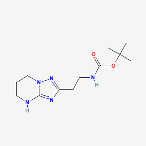B2642159 Tert-butyl N-[2-(4,5,6,7-tetrahydro-[1,2,4]triazolo[1,5-a]pyrimidin-2-yl)ethyl]carbamate CAS No. 2416233-51-5