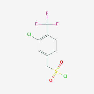 [3-Chloro-4-(trifluoromethyl)phenyl]methanesulfonyl chloride