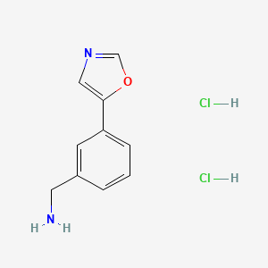 molecular formula C10H12Cl2N2O B2642171 [3-(1,3-Oxazol-5-yl)phenyl]methanamine dihydrochloride CAS No. 1909309-09-6