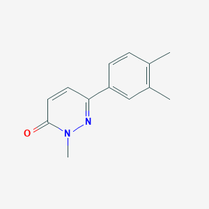 molecular formula C13H14N2O B2642187 6-(3,4-Dimethylphenyl)-2-methylpyridazin-3-one CAS No. 144982-26-3