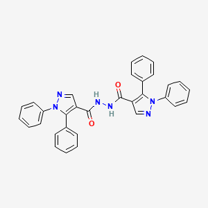 N'-[(1,5-diphenyl-1H-pyrazol-4-yl)carbonyl]-1,5-diphenyl-1H-pyrazole-4-carbohydrazide