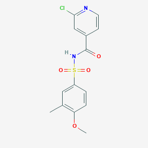 2-chloro-N-(4-methoxy-3-methylbenzenesulfonyl)pyridine-4-carboxamide