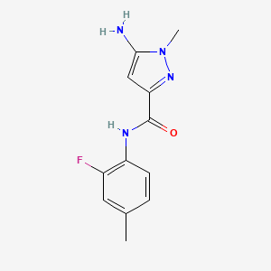 5-amino-N-(2-fluoro-4-methylphenyl)-1-methyl-1H-pyrazole-3-carboxamide