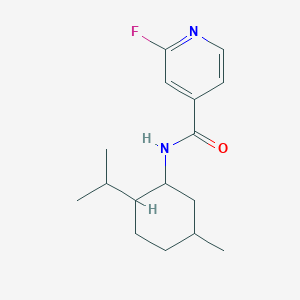 2-fluoro-N-[5-methyl-2-(propan-2-yl)cyclohexyl]pyridine-4-carboxamide