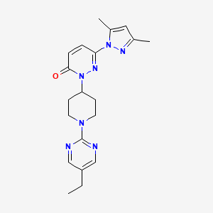 6-(3,5-Dimethylpyrazol-1-yl)-2-[1-(5-ethylpyrimidin-2-yl)piperidin-4-yl]pyridazin-3-one