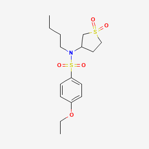 N-butyl-N-(1,1-dioxo-1lambda6-thiolan-3-yl)-4-ethoxybenzene-1-sulfonamide