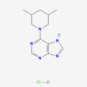 6-(3,5-dimethylpiperidin-1-yl)-9H-purine hydrochloride