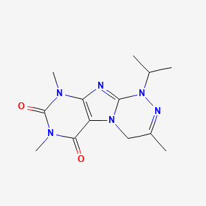 1-isopropyl-3,7,9-trimethyl-7,9-dihydro-[1,2,4]triazino[3,4-f]purine-6,8(1H,4H)-dione