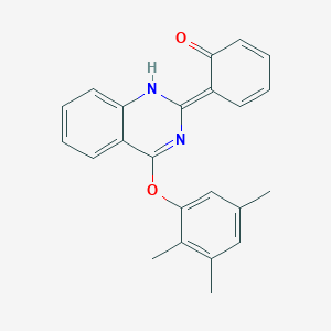 molecular formula C23H20N2O2 B264223 (6E)-6-[4-(2,3,5-trimethylphenoxy)-1H-quinazolin-2-ylidene]cyclohexa-2,4-dien-1-one 