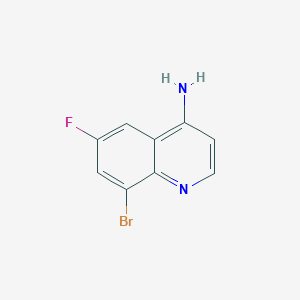 molecular formula C9H6BrFN2 B2642235 8-Bromo-6-fluoroquinolin-4-amine CAS No. 1248250-53-4