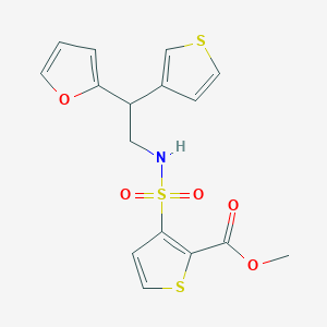 molecular formula C16H15NO5S3 B2642238 Methyl 3-{[2-(furan-2-yl)-2-(thiophen-3-yl)ethyl]sulfamoyl}thiophene-2-carboxylate CAS No. 2097859-88-4