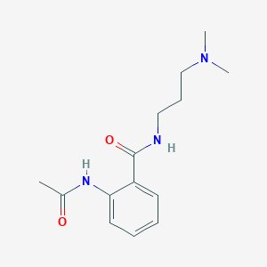 molecular formula C14H21N3O2 B2642242 2-(acetylamino)-N-[3-(dimethylamino)propyl]benzamide CAS No. 348614-18-6