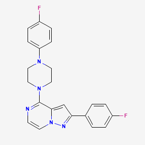2-(4-Fluorophenyl)-4-(4-(4-fluorophenyl)piperazin-1-yl)pyrazolo[1,5-a]pyrazine