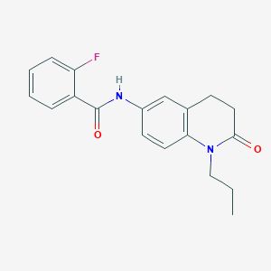 2-fluoro-N-(2-oxo-1-propyl-1,2,3,4-tetrahydroquinolin-6-yl)benzamide